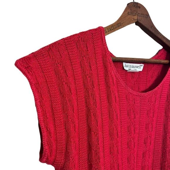 Jason Maxwell Vintage Scoop Neck Sleeveless Sweater - Picture 4 of 7